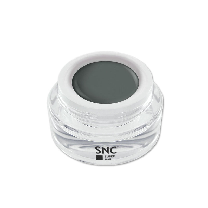 Foto di color gel Ardesia in barattolino di vetro da 5ml con sfondo bianco, marchio SNC Super Nail Center
