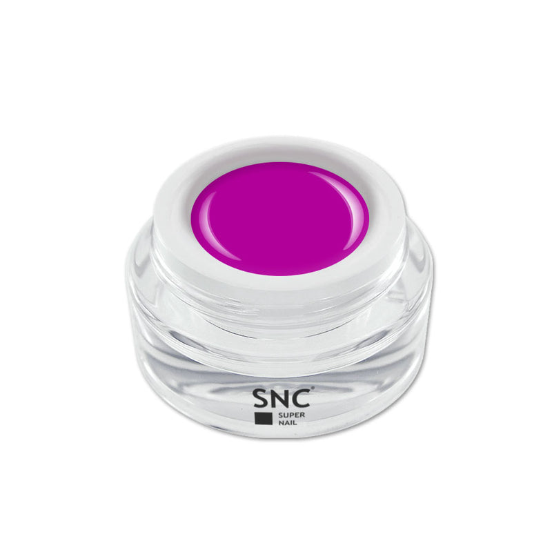 Foto di color gel Lilla Deluxe in barattolino di vetro da 5ml con sfondo bianco, marchio SNC Super Nail Center