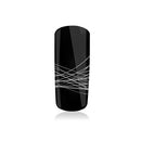 SPIDER GEL SILVER 5ML su unghia nera, Nail Art, SNC - Super Nail Store