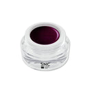 Foto di color gel Burgundy in barattolino di vetro da 5ml con sfondo bianco, marchio SNC Super Nail Center