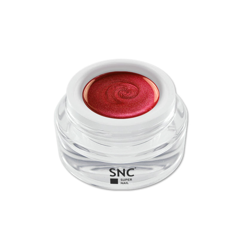 Foto di champions red color gel 06 in barattolino di vetro da 5ml con sfondo bianco, marchio SNC Super Nail Center