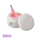 Foto di gel UV/LED costruttore/ builder Masterline da 50ml colore Candy (rosa lattiginoso) con sfondo bianco, marchio SNC Super Nail Centerante Masterline UV (120 secondi) e LED (60 secondi) da 50ml colore Candy (Rosato Lattiginoso) con sfondo bianco, marchio SNC Super Nail Center