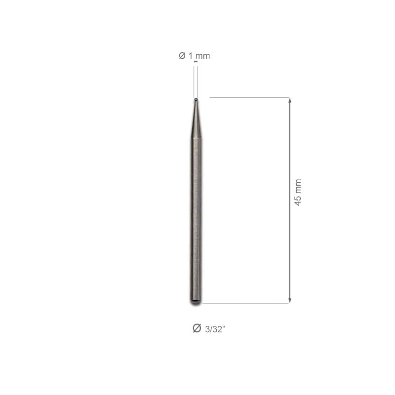 Specifiche e dettagli PUNTA DIAMANTATA SFERA DA 1 mm diametro, frese, punte e cilindrini, marchio SNC Super Nail Center