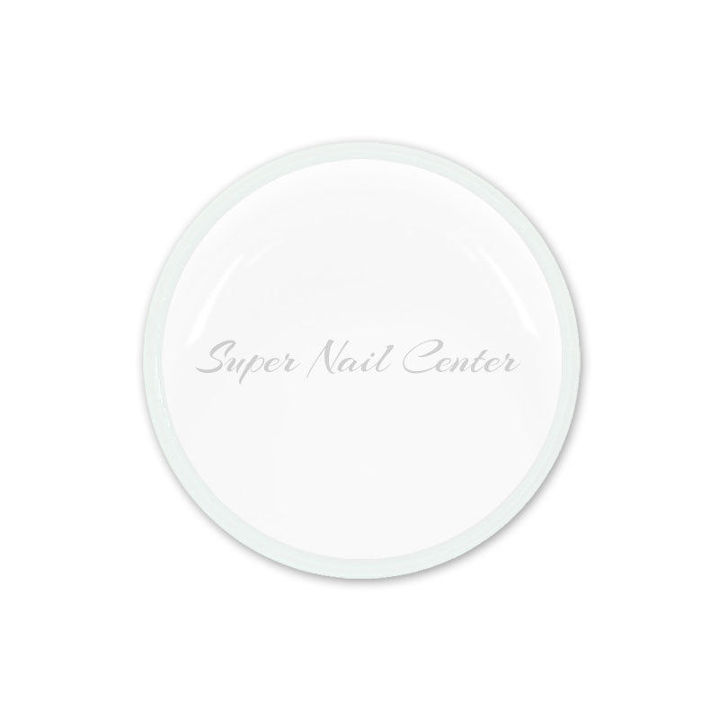 Foto di gel french Studioline bianco gesso con sfondo bianco, marchio SNC Super Nail Center