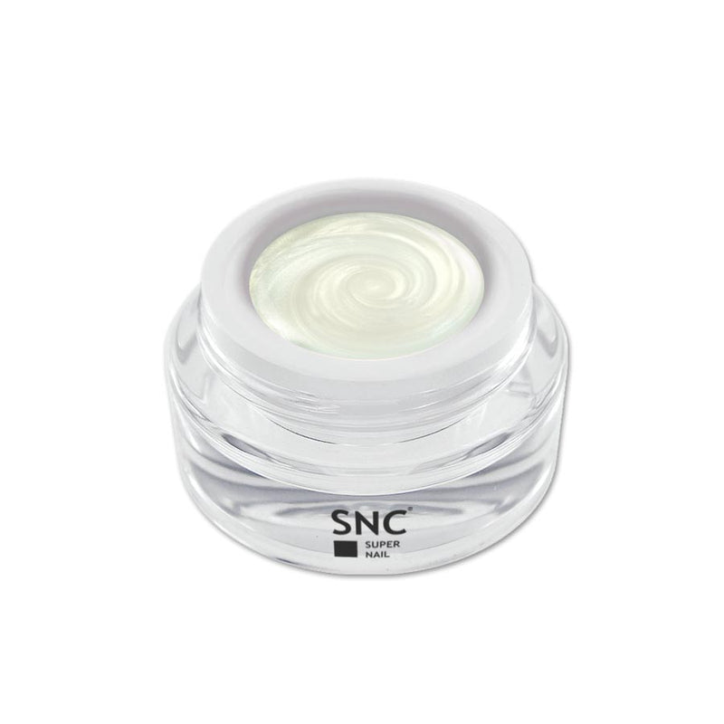 Foto di color gel Madreperla in barattolino di vetro da 5ml con sfondo bianco, marchio SNC Super Nail Center