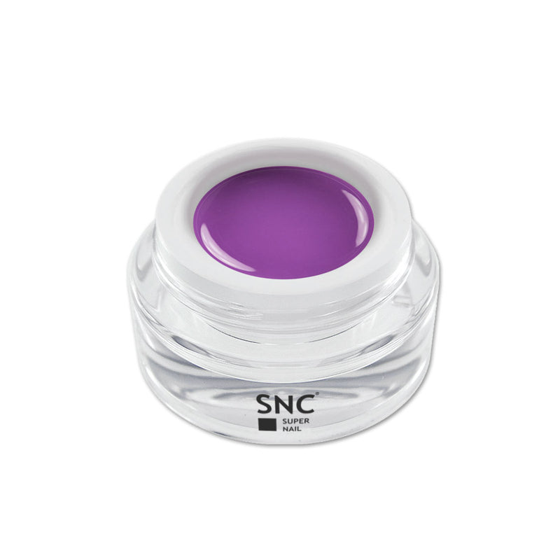 Foto di color gel Malva in barattolino di vetro da 5ml con sfondo bianco, marchio SNC Super Nail Center