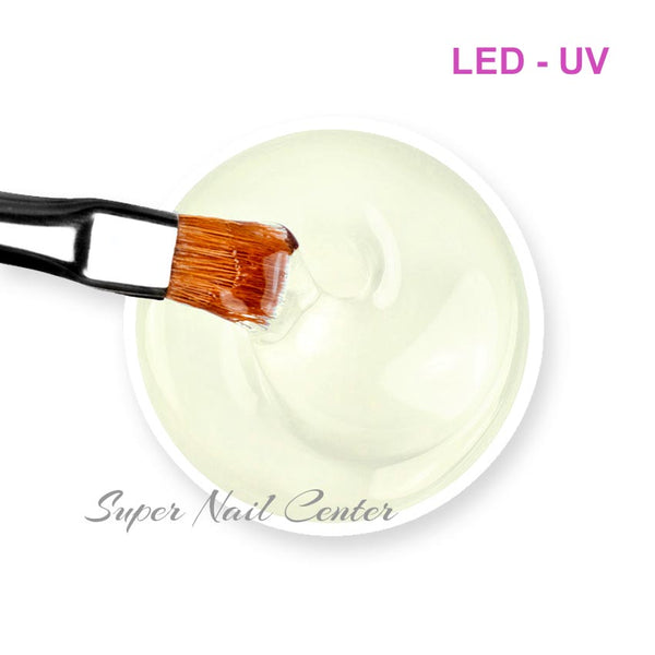 Foto di gel UV/LED sigillante finale extra gloss Masterline da 15ml con sfondo bianco, marchio SNC Super Nail Center