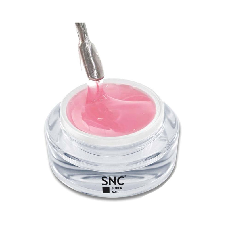 Foto di gel Costruttore builder Fiberglas fibre di vetro Masterline UV/ LED 15ml colore rosè con sfondo bianco, marchio SNC Super Nail Center