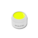 Foto di neon color gel Giallo in barattolino di vetro da 5ml con sfondo bianco, marchio SNC Super Nail Center
