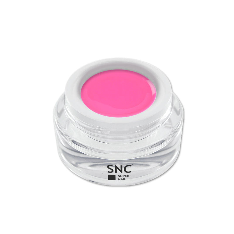 Foto di neon color gel Pastel Pink in barattolino di vetro da 5ml con sfondo bianco, marchio SNC Super Nail Center