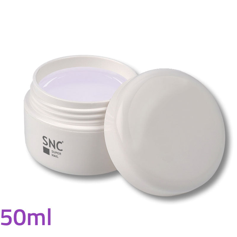 Foto di gel UV/LED sigillante finish gloss studioline trasparente da 50ml con sfondo bianco, marchio SNC Super Nail Center