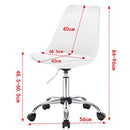 Sedia poltroncina ecopelle bianca ruote ufficio | SNC Nail Store