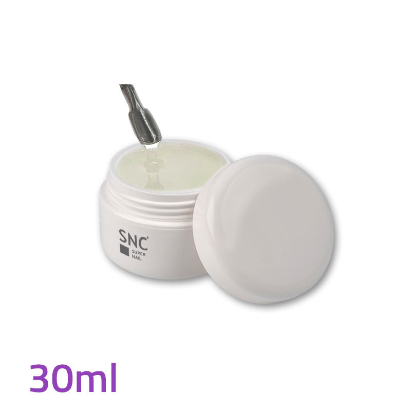 Foto di gel UV/LED sigillante finale extra gloss Masterline da 30ml con sfondo bianco, marchio SNC Super Nail Center
