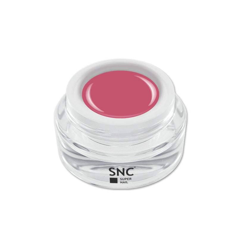 Foto di color gel Bubble Gum in vasetto da 5ml con sfondo bianco, marchio SNC Super Nail Center