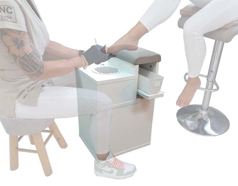 POSTAZIONE ASPIRANTE PEDICURE COMPACT dettaglio rendering, Tavoli STARTER SNC - Nail Store - Treviso - Veneto