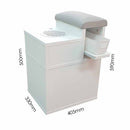 POSTAZIONE ASPIRANTE PEDICURE COMPACT dettaglio  misure, Tavoli STARTER SNC - Nail Store - Treviso - Veneto