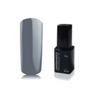 Foto di Smalto UV-LED semipermanente Extreme lack colore Steel Grey, grigio fumo scuro, con sfondo bianco, marchio SNC Super Nail Center