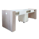 TAVOLO IMPERO DOPPIO master fronte rovere chiaro, Tavoli MASTER SNC - Nail Store - Treviso - Veneto