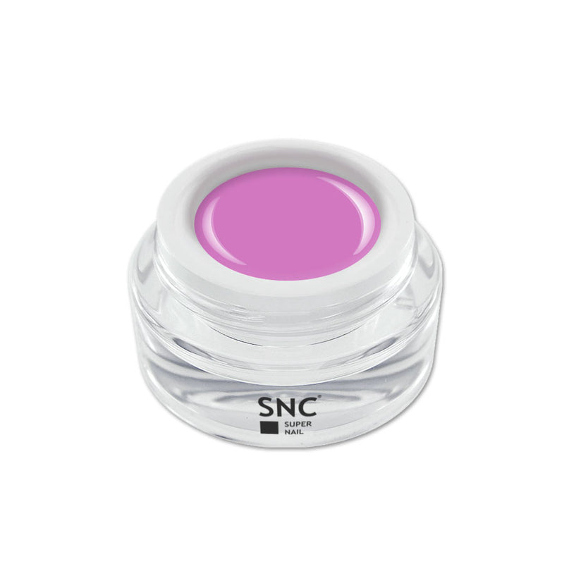 Foto di color gel Baby Pink in barattolino di vetro da 5ml con sfondo bianco, marchio SNC Super Nail Center