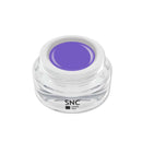 Foto di color gel Lilac in barattolino di vetro da 5ml con sfondo bianco, marchio SNC Super Nail Center