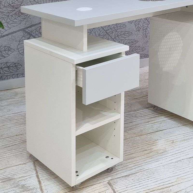 TAVOLO CUBE BASIC cassetto aperto, Tavoli MASTER SNC - Nail Store - Treviso - Veneto