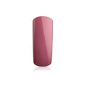 Foto di unghia dipinta con Smalto UV-LED semipermanente Extreme lack colore Look , rosa corallo scuro, con sfondo bianco, marchio SNC Super Nail Center