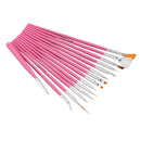 PENNELLO ONE STROKE N.2 colore rosa, Accessori e Attrezzature, Pennelli per gel e polvere, SNC Super Nail Center