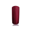 Foto di unghia dipinta con Smalto UV-LED semipermanente Extreme lack colore Pearly Red, rosso scuro leggermente glitterato con sfondo bianco, marchio SNC Super Nail Center