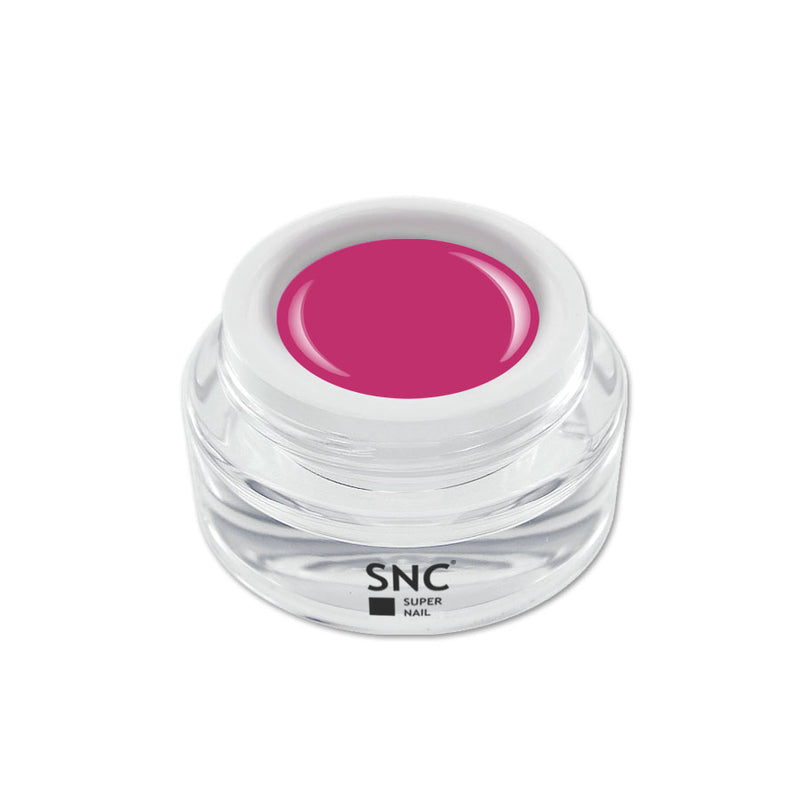 Foto di color gel Sweet Pink in barattolino di vetro da 5ml con sfondo bianco, marchio SNC Super Nail Center