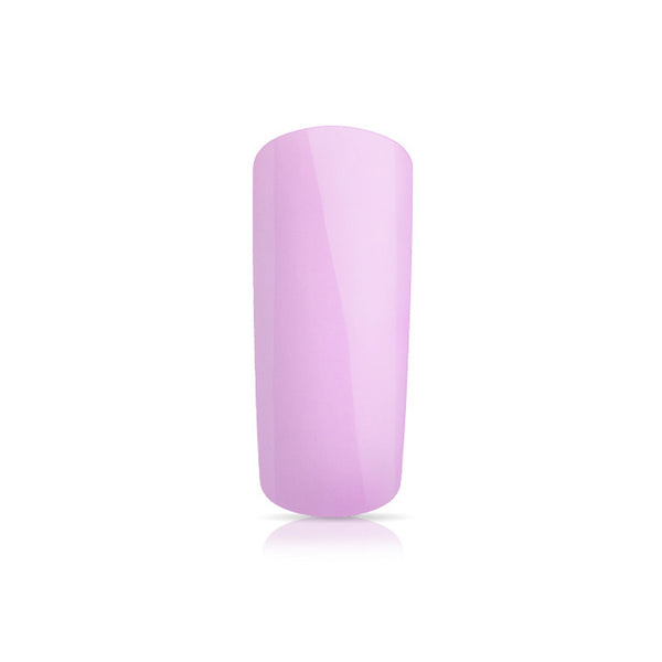 Foto di unghia dipinta con Smalto UV-LED semipermanente Extreme lack colore Hell Rosa, rosa chiaro, con sfondo bianco, marchio SNC Super Nail Center