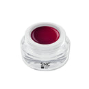 Foto di color gel Bordeaux Violet in barattolino di vetro da 5ml con sfondo bianco, marchio SNC Super Nail Center