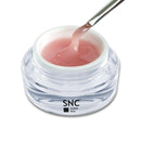 Foto di gel  UV/LED 3 in 1 natural moonlight builder monofasico delicatamente coprente da 15ml con sfondo bianco, marchio SNC Super Nail Center