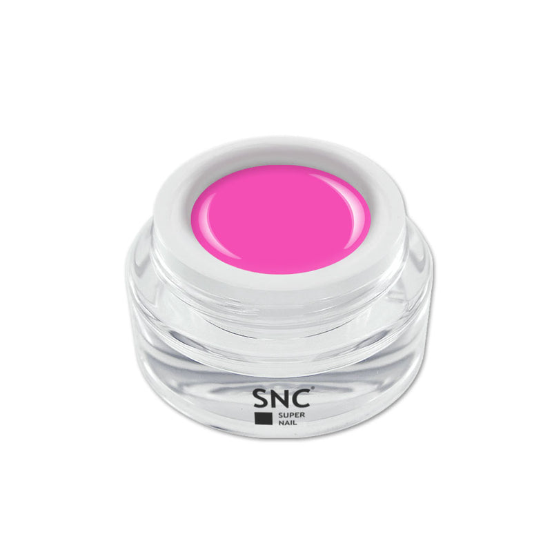 Foto di color gel Pink Shine in barattolino di vetro da 5ml con sfondo bianco, marchio SNC Super Nail Center