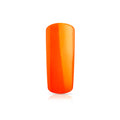 Foto di unghia dipinta con Smalto UV-LED semipermanente Extreme lack colore Neon Arancio, arancione fluo con sfondo bianco, marchio SNC Super Nail Center
