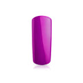Foto di unghia dipinta con Smalto UV-LED semipermanente polishgel colore Neon viola con sfondo bianco, marchio SNC Super Nail Center
