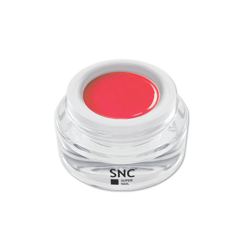 Foto di fresh and cool color gel Fantastic Fire in barattolino di vetro da 5ml con sfondo bianco, marchio SNC Super Nail Center