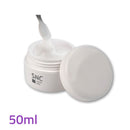 Foto di gel UV/LED costruttore/builder Masterline da 50ml colore Milky (bianco lattiginoso), autolivellante, con sfondo bianco, marchio SNC Super Nail Center