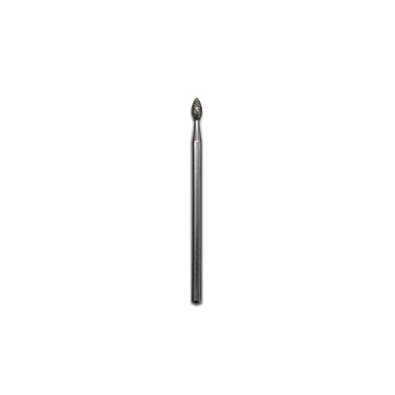 PUNTA PROFESSIONALE DIAMANTATA FLAME DA 2.3 mm diametro, frese, punte e cilindrini per ricostruzione unghie e manicure, marchio SNC Super Nail Center