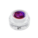 Foto di effekt color gel Blu Rosso in barattolino di vetro da 5ml con sfondo bianco, marchio SNC Super Nail Center