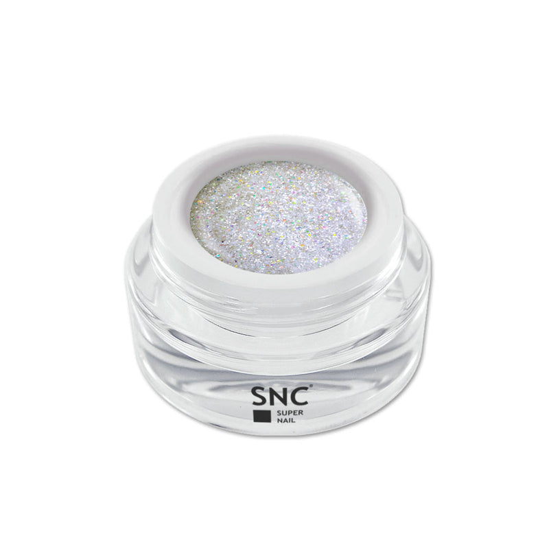 Foto di glitter color gel extreme diamante in barattolino di vetro da 5ml con sfondo bianco, marchio SNC Super Nail Center