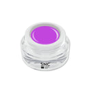 Foto di color gel Fancy Lila in barattolino di vetro da 5ml con sfondo bianco, marchio SNC Super Nail Center