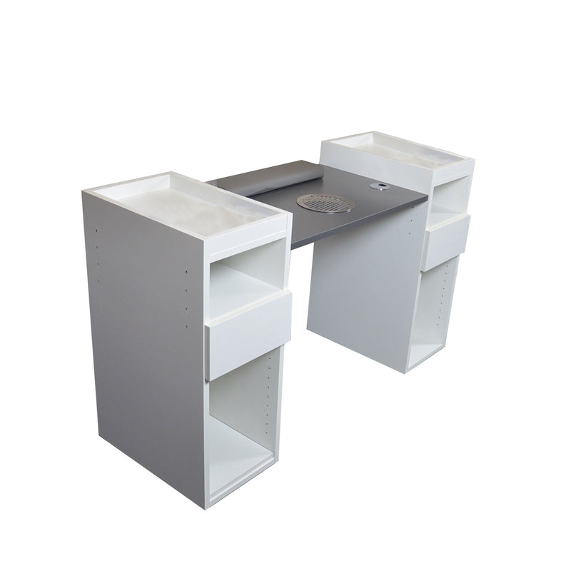 TAVOLO UNGHIE FIRENZE BICOLOR frontale, Tavoli per manicure, ricostruzione unghie, estetica serie NTD, SNC - Super Nail Store