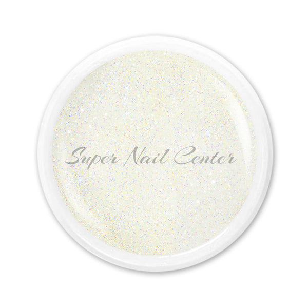 Foto di glimmer color gel Icy Snow da 5ml con sfondo bianco, marchio SNC Super Nail Center