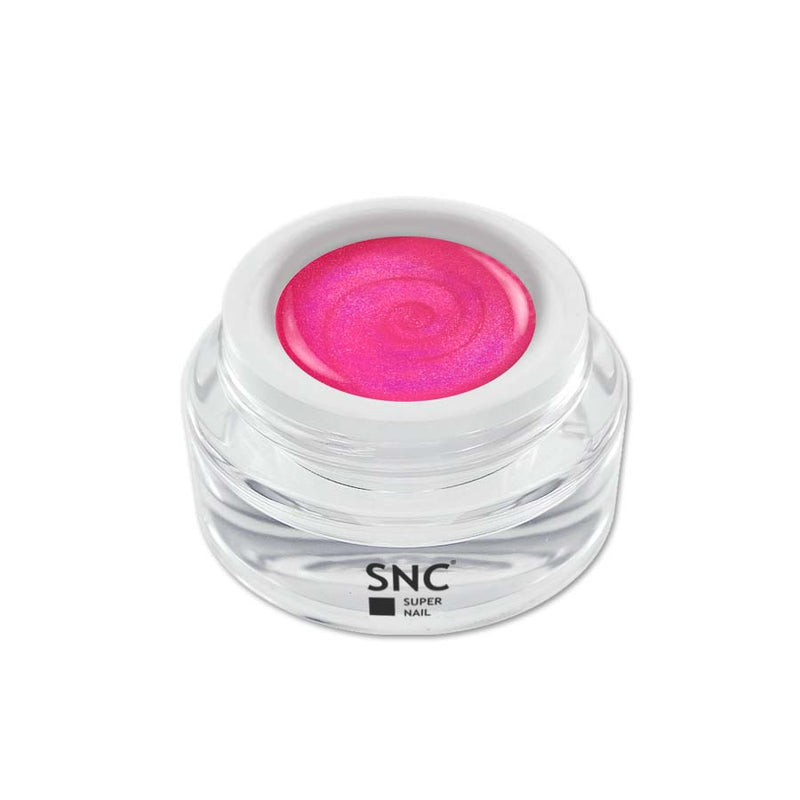 Foto di glimmer color gel Lily in barattolino di vetro da 5ml con sfondo bianco, marchio SNC Super Nail Center