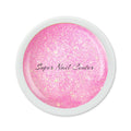Foto di glitter color gel Pink da 5ml con sfondo bianco, marchio SNC Super Nail Center