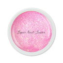 Foto di glitter color gel Pink da 5ml con sfondo bianco, marchio SNC Super Nail Center