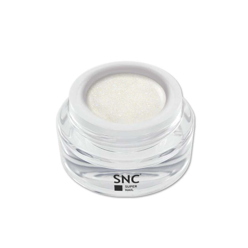 Foto di glitter color gel Pure Mirage in barattolino di vetro da 5ml con sfondo bianco, marchio SNC Super Nail Center