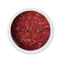 Foto di glitter color gel Rosso Vino da 5ml con sfondo bianco, marchio SNC Super Nail Center