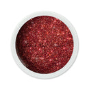 Foto di glitter color gel Rosso Vino da 5ml con sfondo bianco, marchio SNC Super Nail Center