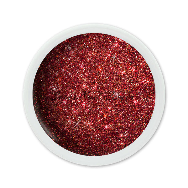 Foto di glitter color gel Rosso Vino da 5ml con sfondo bianco, marchio SNC Super Nail Center